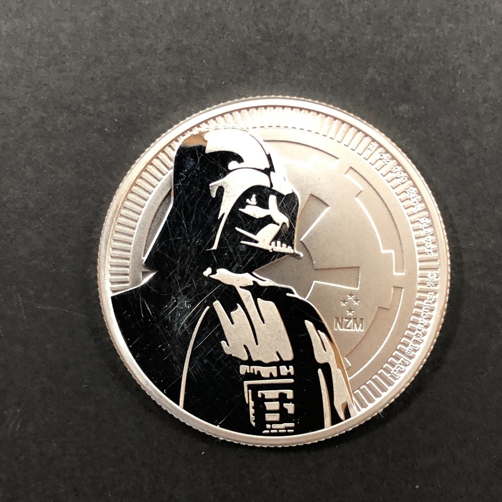 2017 Nuie 1 oz Silver Star Wars Darth Vader Coin